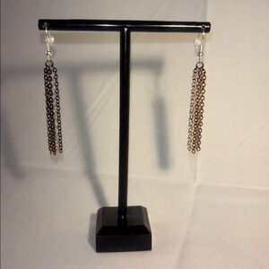 Hand Crafted Silver and Gold Chain Earrings